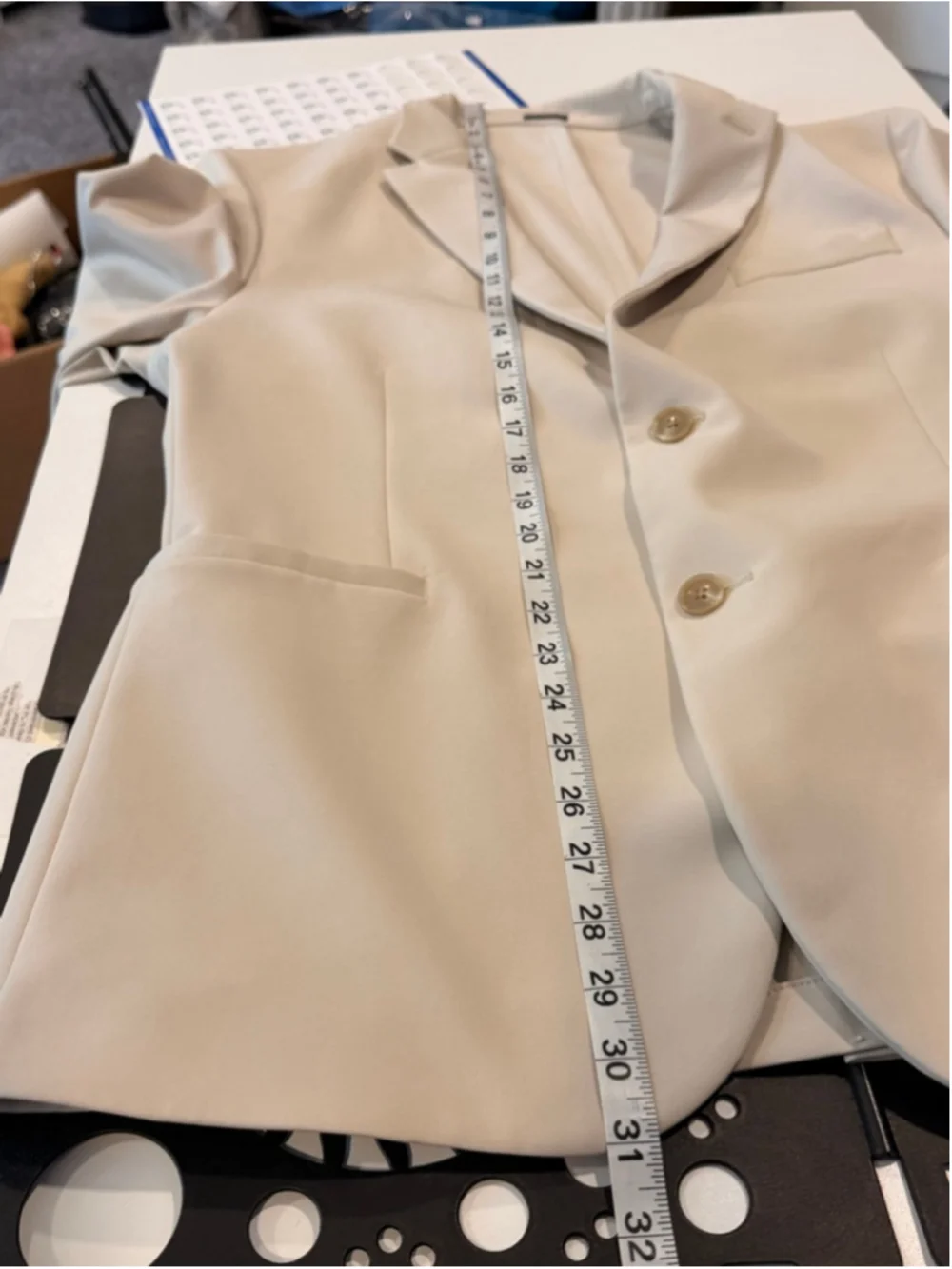 J. Ferrar Slim Fit Tan Blazer Mens Sport Coat Two Button Jacket Classic Business